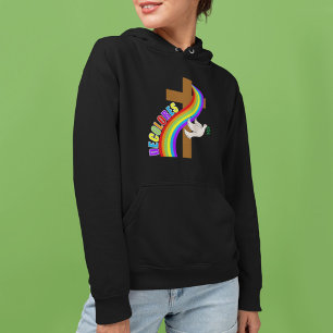 Sudadera DeColores Cursillo Arcoíris Con Cruz Paloma de la