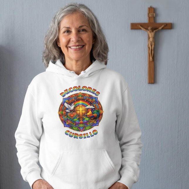 Sudadera DeColores Cursillo Cruz Paloma Gallo Mandala (Subido por el creador)