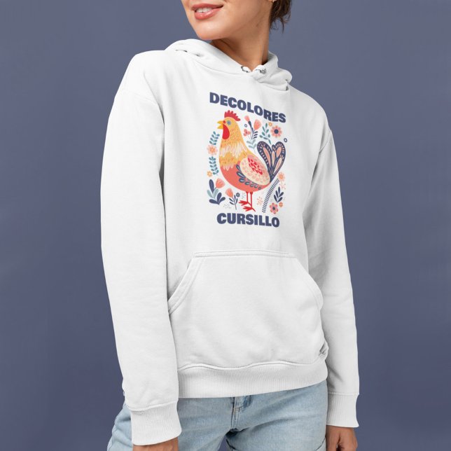 Sudadera DeColores Cursillo Folk Art Rooster Christian (Subido por el creador)