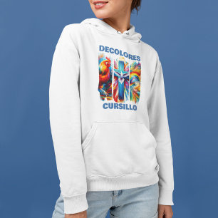 Sudadera DeColores Cursillo Pincelada Gallo Cruz Paloma