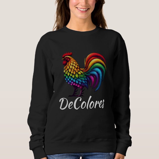 Sudadera DeColores Cursillo Raibow Rooster Católico (Anverso)