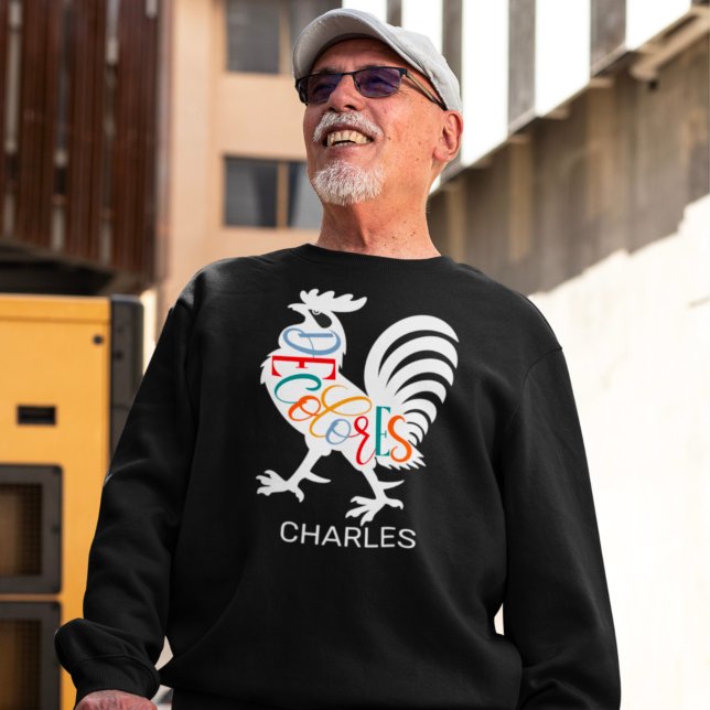 Sudadera DeColores Cursillo Rooster Silhouette Blanca (Subido por el creador)
