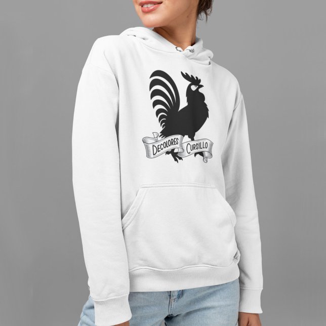 Sudadera DeColores Cursillo Rooster Silhouette with Banner (Subido por el creador)