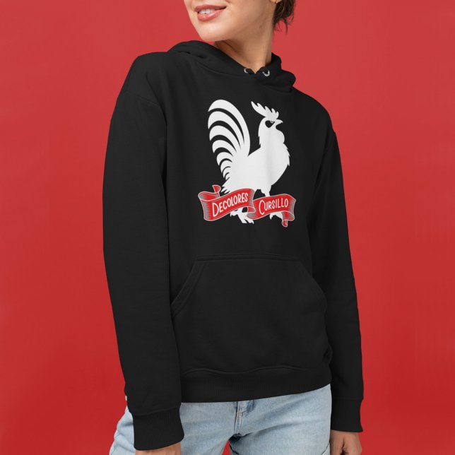 Sudadera DeColores Cursillo Rooster Silhouette with Banner (Subido por el creador)