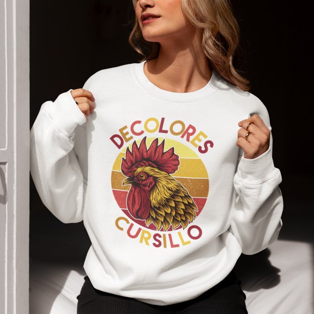 Sudadera DeColores Cursillo Rooster with Distressed Sunset (Subido por el creador)