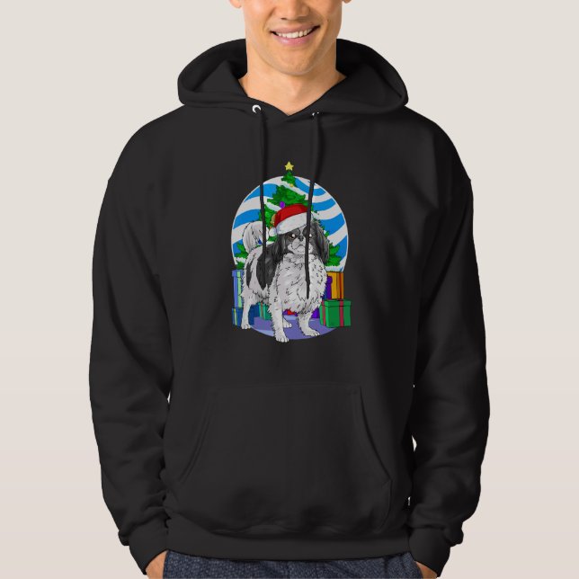 Sudadera Decoración de árbol de navidad chin japonés (Anverso)