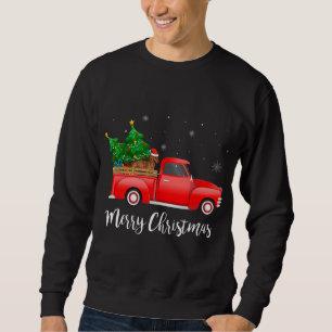 Sudadera Decoración de los Navidades de Camión Rojo en Dach