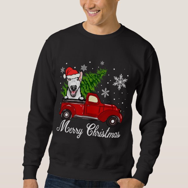 Sudadera Decoración de los Navidades del Camión Rojo que mo (Anverso)