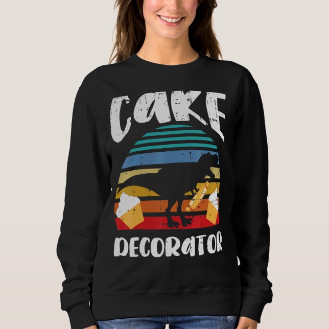 Sudadera Decoración de tartas Decoración Pastelería Chef Ba (Anverso)