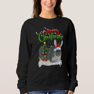Sudadera Decoraciones de Navidad de chinchilla Santa Chinch