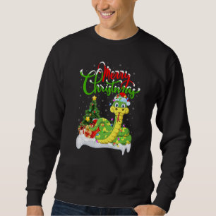 Sudadera Decoraciones de Navidad de Serpiente Santa Serpien