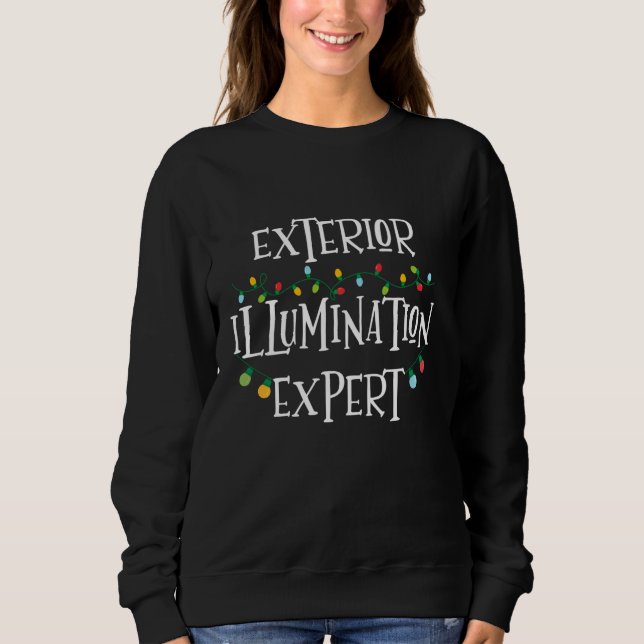 Sudadera Decoraciones de vacaciones navidades Iluminación e (Anverso)