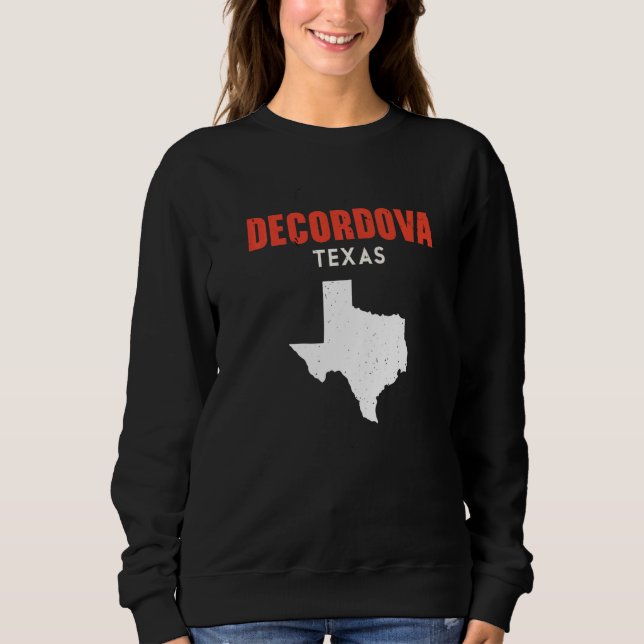 Sudadera DeCordova Texas USA State America Travel Texas   (Anverso)
