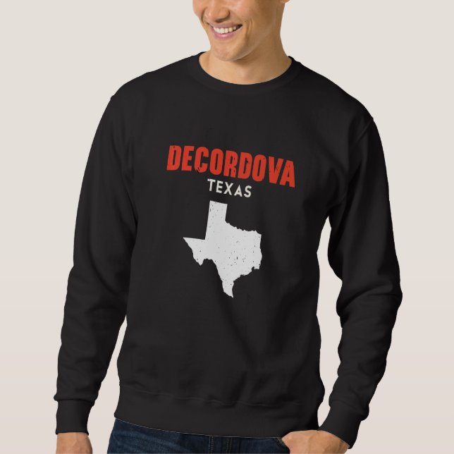 Sudadera DeCordova Texas USA State America Travel Texas   (Anverso)
