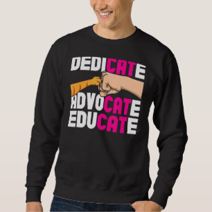 Sudadera Dedicado a educar al rescate de gatos de rescate a
