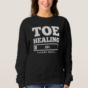 Sudadera Dedo del Pie Roto Curación Recuperación Pronta Rec