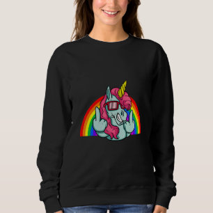 Sudadera Dedo Medio de Unicornio Puedo Tomarme