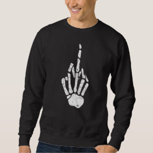 Sudadera Dedo medio esqueleto