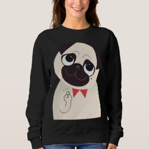 Sudadera Dedos cruzados Pug Gray Classic T-Shirt 732