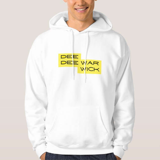 Sudadera Dee Dee Warwick Yellow Black Hoodie (Anverso)