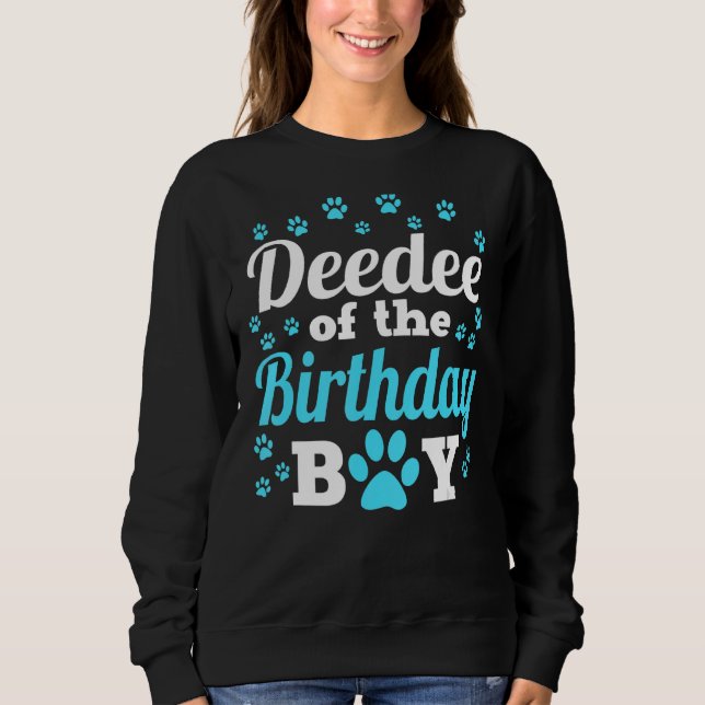 Sudadera Deedee Del Niño De Cumpleaños Perro Paw Fiesta Cel (Anverso)