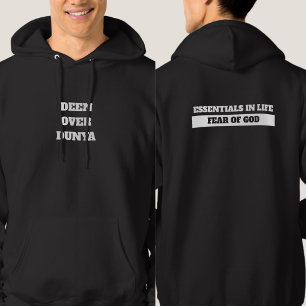 Sudadera Deen Sobre Dunya Miedo a Dios Hombres Islámicos