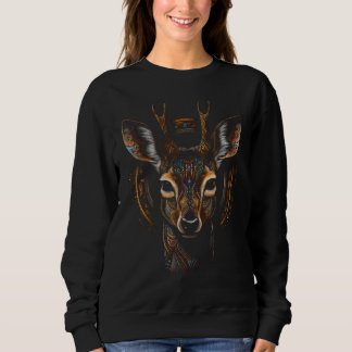 Sudadera Deer Artwork Mandala Animal Deer