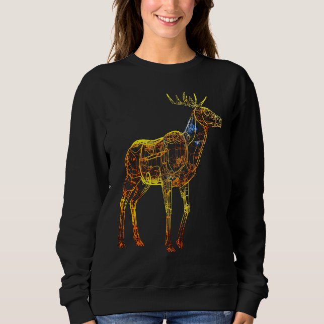 Sudadera Deer artwork motif  animal deer (Anverso)