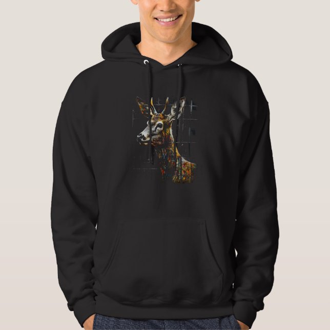 Sudadera Deer artwork motif  animal deer 4 (Anverso)