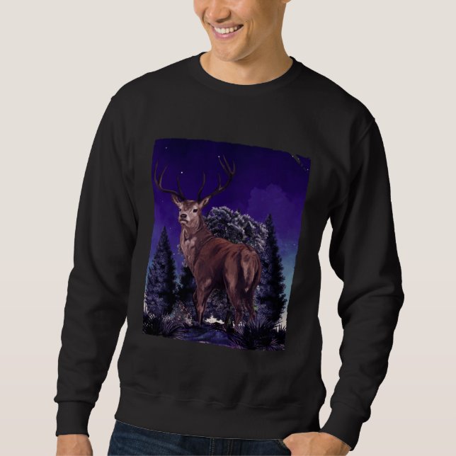 Sudadera Deer By Night Hunting Deer Hunter Hunt (Anverso)