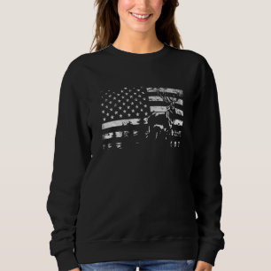 Sudadera Deer Elk Caza Bandera Estadounidense Usa Pro Hunte