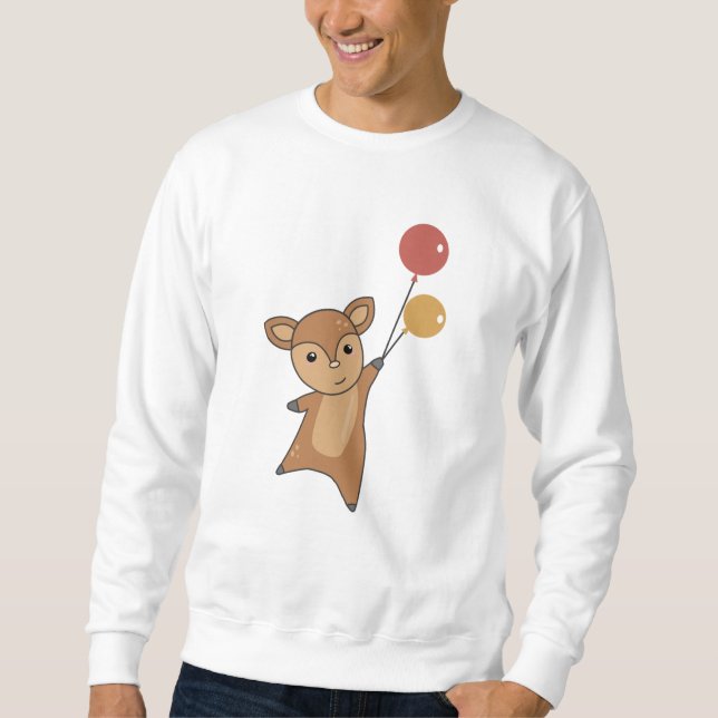 Sudadera Deer Fawn Cute Animals Forest Para Niños (Anverso)