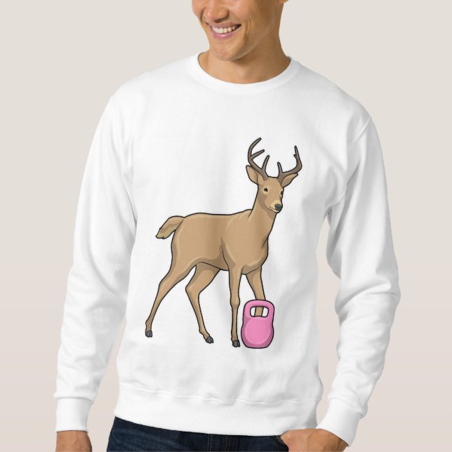 Sudadera Deer Fitness Dumbbell (Anverso)