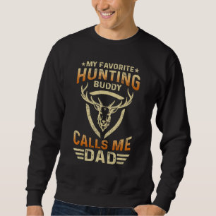 Sudadera Deer Hunter Dad Dad Mi Buddy De Caza Favorita Me L