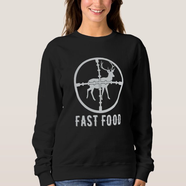 Sudadera Deer Hunting Season Fast Food Hunter (Anverso)