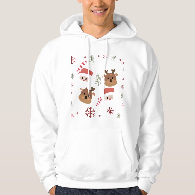 Sudadera Deer, Navidades hoodie (Anverso)