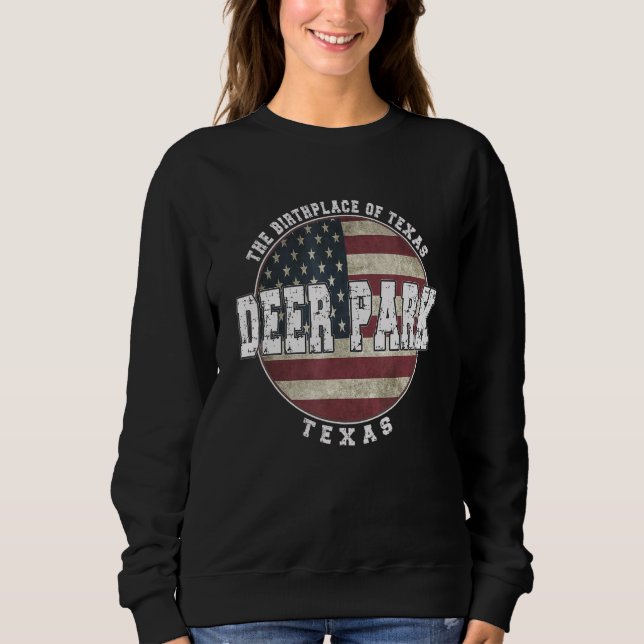Sudadera Deer Park Texas Vintage (Anverso)