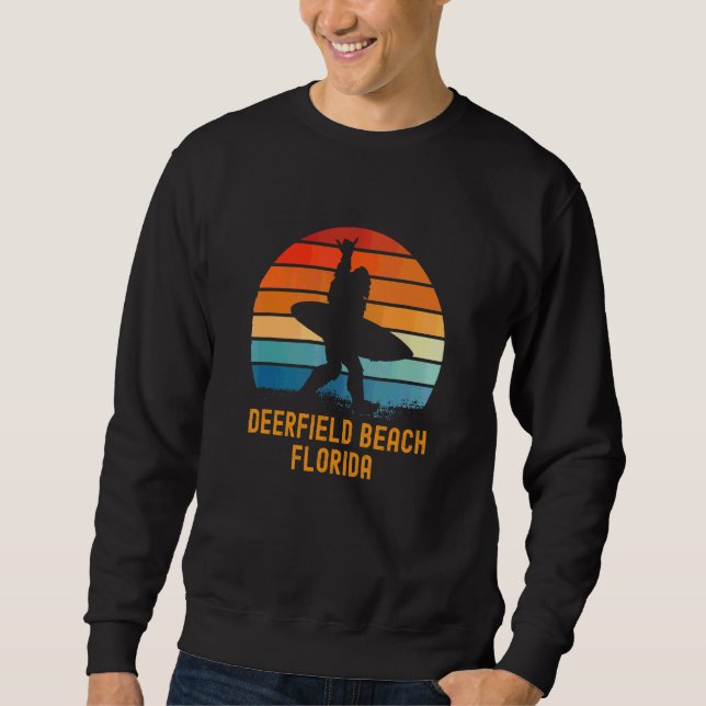 Sudadera Deerfield Beach Florida Sasquatch Souvenir (Anverso)