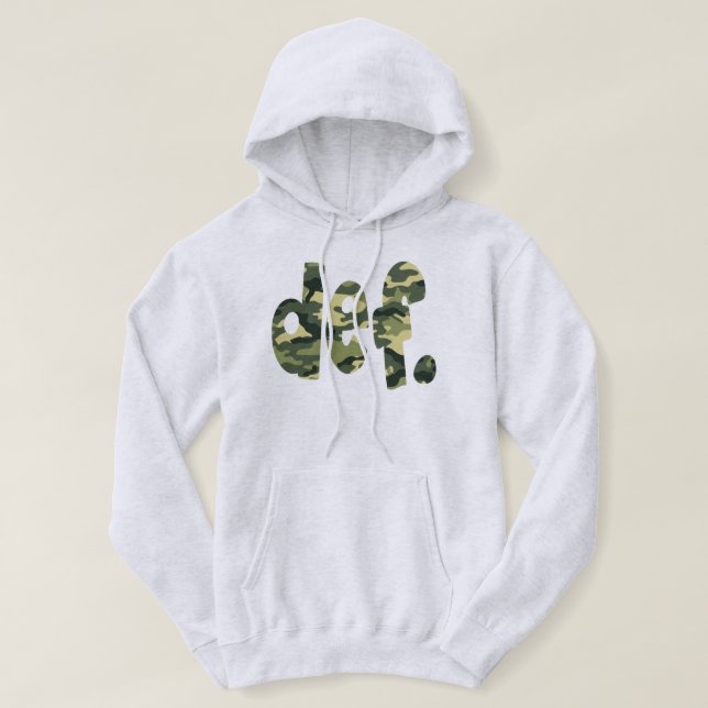 Sudadera def. Camuflaje (Diseño del anverso)