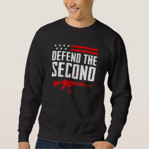 Sudadera Defender La Segunda Enmienda Pro Gun Usa Ar15 Rifl