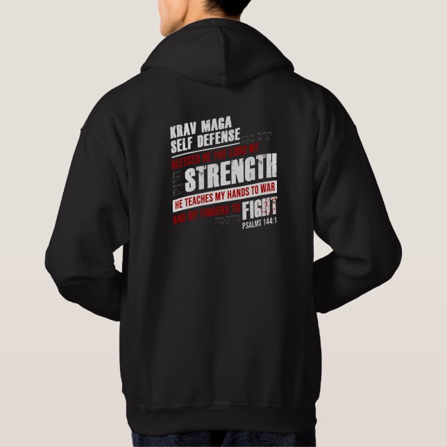 Sudadera Defensa propia de Christian Krav Maga (Reverso)