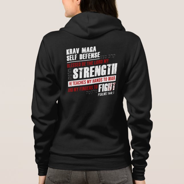 Sudadera Defensa propia de Christian Krav Maga (Reverso)