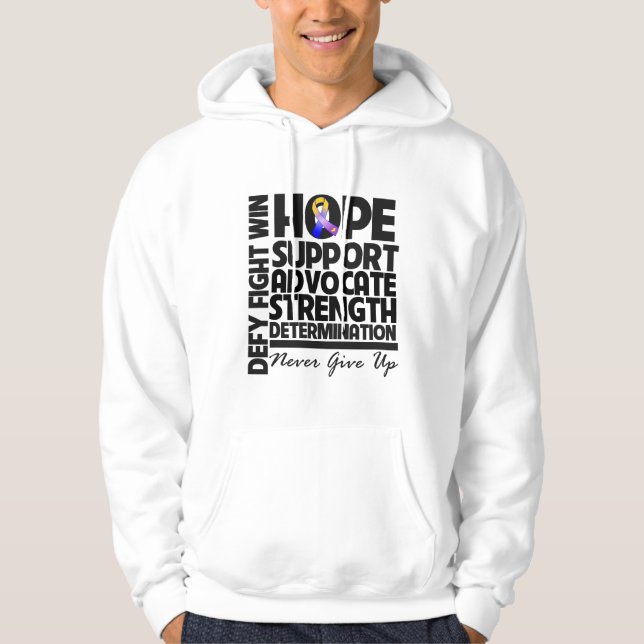Sudadera Defensor de Apoyo a la Esperanza de Cáncer de Fron (Anverso)