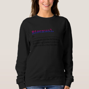 Sudadera Definición Bisexual Lgbt Sexualidad Mes Orgullo