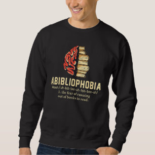 Sudadera Definición de Abibliophobia Lectura Ratón de Bibl