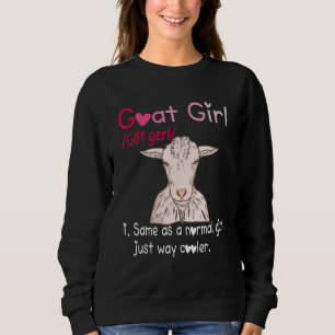 Sudadera Definición de amante de cabras Chica normal solo m