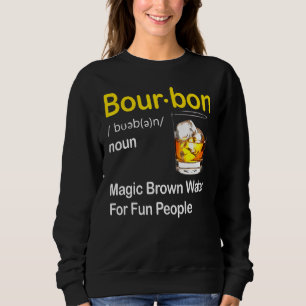 Sudadera Definición De Borbón Agua Marrón Mágica Para Perso