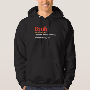 Sudadera Definición de Bruh Vintage Definición de Hermano
