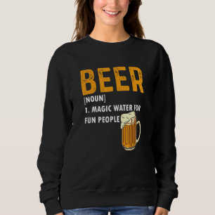Sudadera Definición de Cerveza Agua Mágica Para Gente Dive