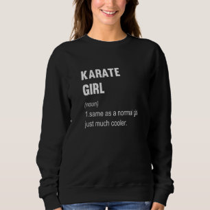 Sudadera Definición de chica de karate Karate Mujeres